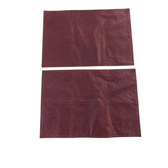 Boho Leather Patchwork Placemats Reversible 2 piece - Picture 2 of 9